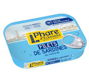 FILETS DE SARDINES AU NATUREL 70G