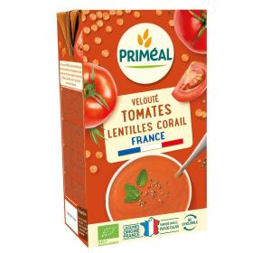 VELOUTE TOMATE LENTILLE CORAIL
