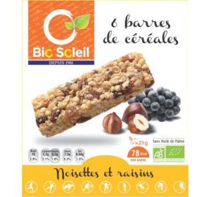 BARRE NOISETTE RAISIN