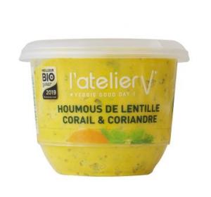 HOUMOUS LENTILLE CORAIL CORIANDRE 150G