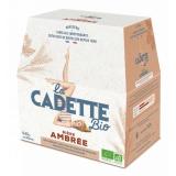 PACK BIERE AMBREE LA CADETTE 6*25CL
