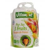 PUR JUS 3 FRUITS VERGERS DE FRANCE 3L