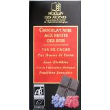 CHOCOLAT NOIR FRUITS ROUGES 100G