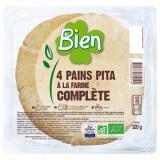 PAINS PITA A LA FARINE COMPLETE 4*80G