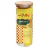 BOCAL VERRE COUVERCLE BOIS 1,4L