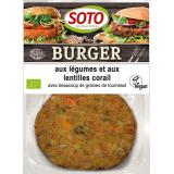 BURGER LÉGUMES/LENTILLES CORAIL 2*80G